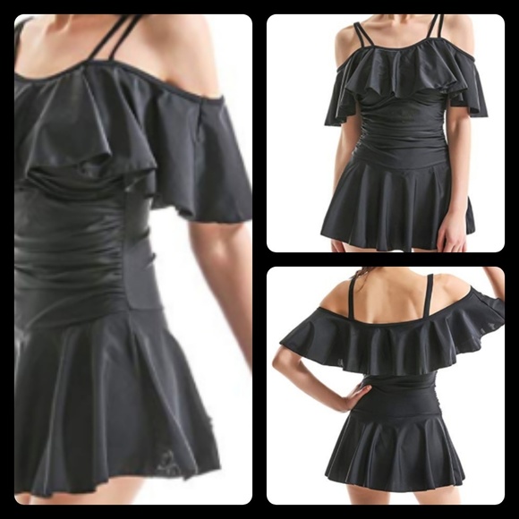 Other - Black 1 Piece Bathing Suit Dress Swimsuit